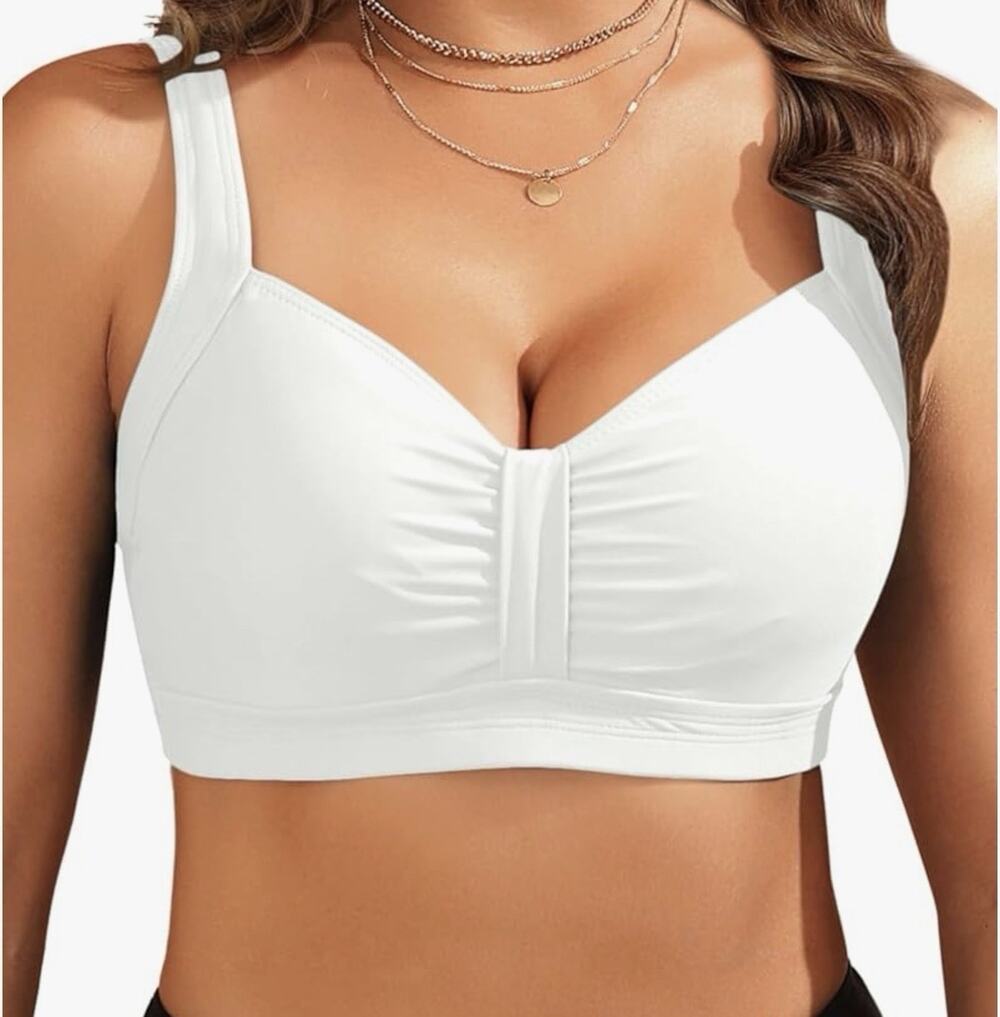 Aqua Eve Underwire Bikini Top White Size L